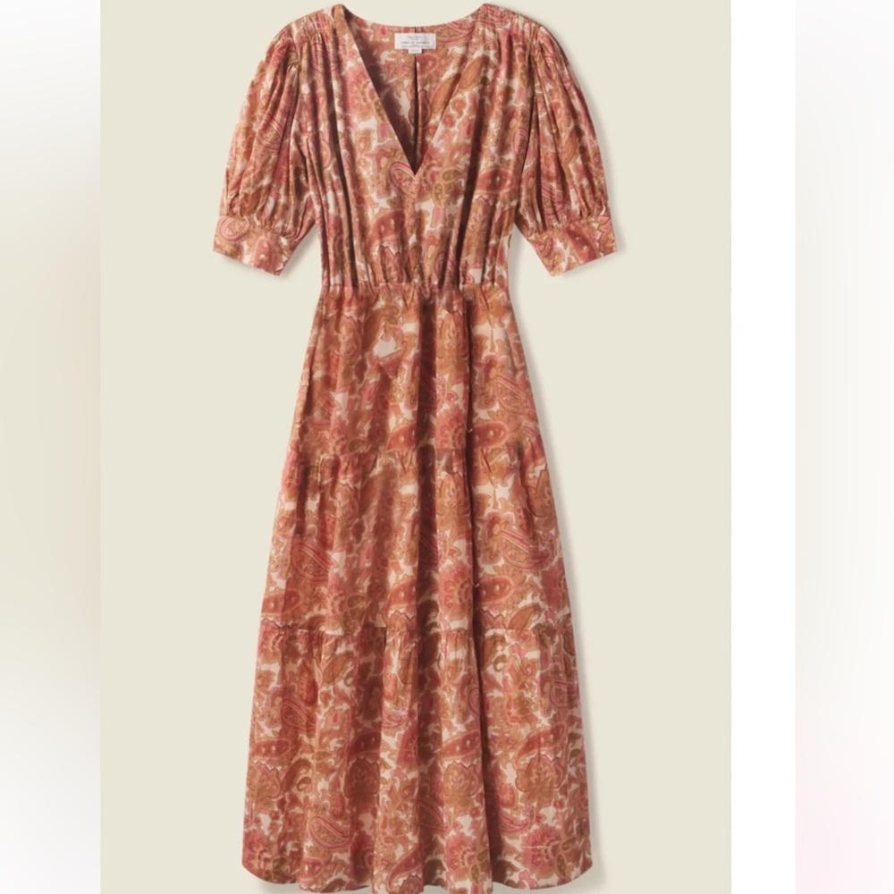 Trovata Pink and Orange flowers Ruffled Sundress
